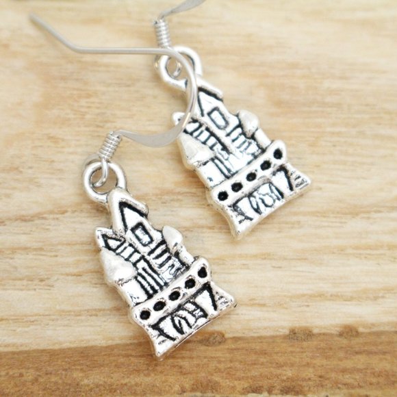 Haunted House Charm Earrings - Picture 4 of 7